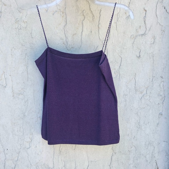 Shimmery purple sweater with matching camisole - Picture 3 of 3